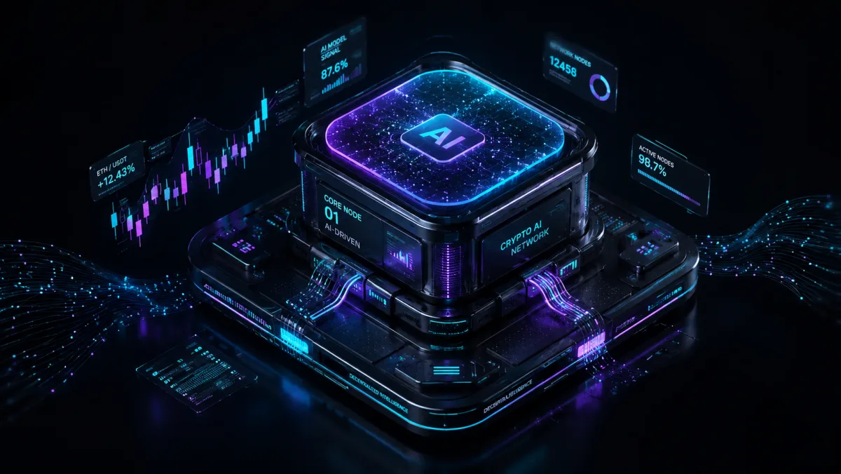 Simple AI analytics dashboard on screen